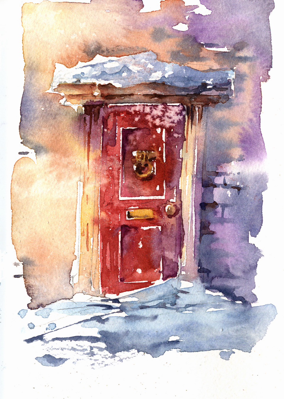 Red Door in winter