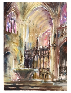 Ely Cathedral Plein air ...but indoors!