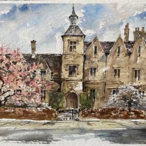 奥克汉姆校舍（原创水彩画）