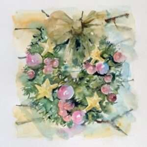 Sketchbook Christmas 2018 Couronne de Noël
